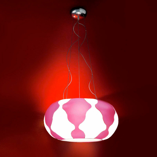 Подвесной светильник FLAN White/Fucsia фото 2
