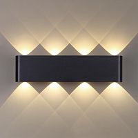 7191/8WL HIGHTECH ODL27 Настенный светильник черный браш./металл IP20 LED 8W 3000K 220V MAGNUM