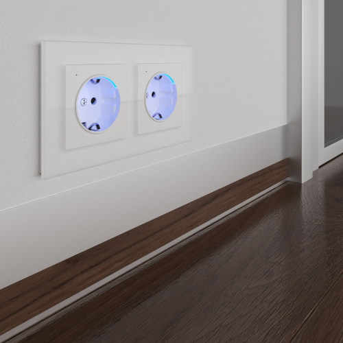 Розетка с подсветкой (белая) W1171401 фото 9 Розетка с подсветкой (белая) W1171401 фото 9