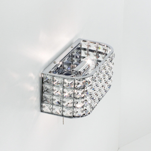 Citilux Портал CL324401 Бра хрустальное с выключателем Хром Citilux Портал CL324401 Бра хрустальное с выключателем Хром
