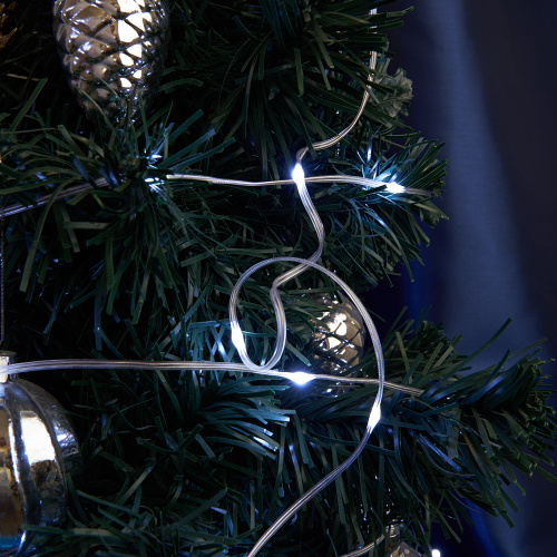 Светодиодная гирлянда Feron CL577 линейная Роса (на плоском проводе) 220V 5000К c питанием от сети фото 5