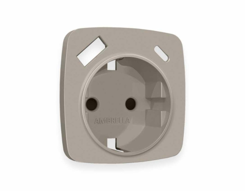 Лицевая панель розетки AMBRELLA VOLT OP3700