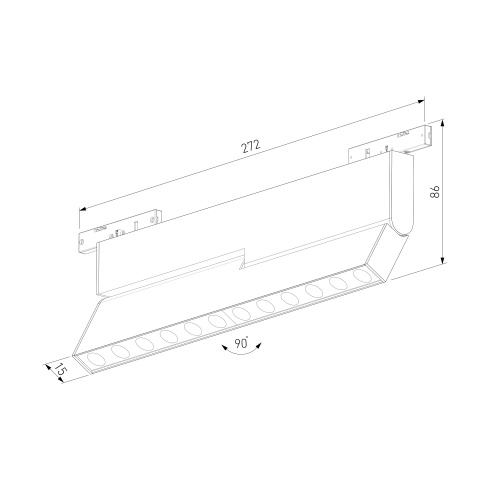 Mini Magnetic Трековый светильник 12W 3000K черный 85208/01 фото 5 Mini Magnetic Трековый светильник 12W 3000K черный 85208/01 фото 5