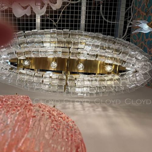 Люстра Cloyd NAMASTE C10 / шир. 100 см - латунь - прозрачн.стекло (арт.11690) фото 3