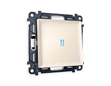 Комплект механизма 1-кл выключателя AMBRELLA VOLT с подсветкой 10000K ALFA Бежевый матовый QUANT (AP3220, VM101, G17B) MA322020