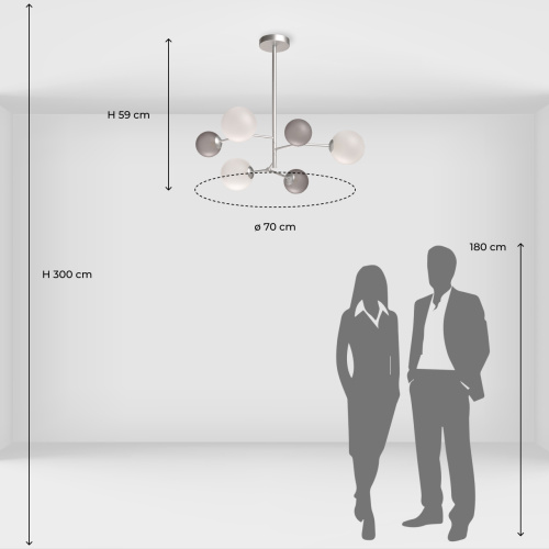 Люстра потолочная DeMarkt Гамбург 605018406 фото 12