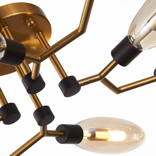 SL1174.302.08 Люстра потолочная ST-Luce Латунь/Коньячный G9 8*5W DESIMA фото 8