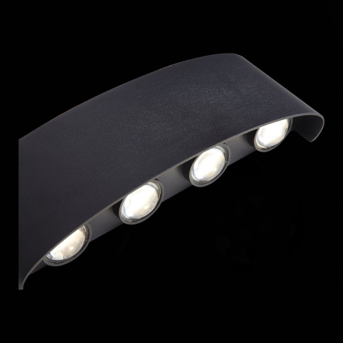 SL089.401.08 Светильник уличный настенный ST-Luce Черный кварцевый LED 8*1W 4000K BISELLO фото 7