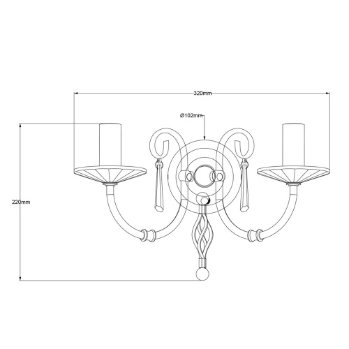 Бра Elstead Interior, Арт. AG2-AGED-BRASS фото 8