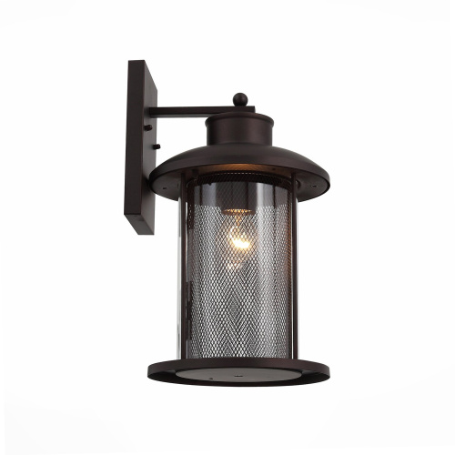 SL080.401.01 Светильник уличный настенный ST-Luce Темный кофе/Прозрачный, Темный кофе E27 1*60W LASTERO фото 4