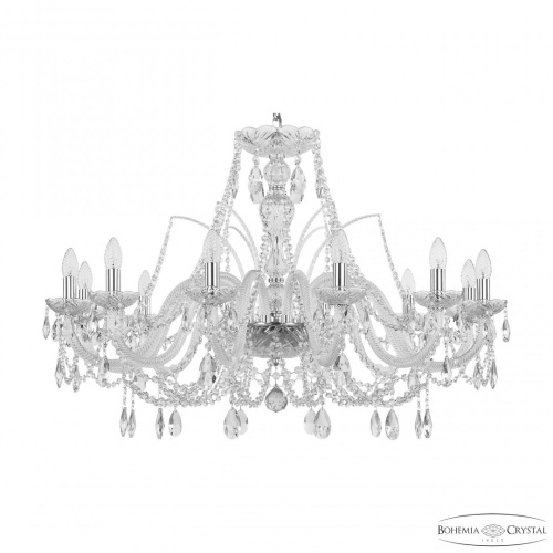 Люстра хрустальная 105/12/360 Ni Bohemia Ivele Crystal (Богемия Ивеле Кристалл)