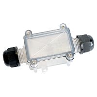 Коробка распределительная  LD536 водонепроницаемая на 2 выхода, 450V, 115х53х36, прозрачный