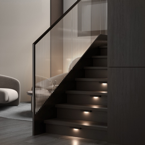 Светодиодная накладная подсветка для лестниц 40163/LED 3000К черный IP65 40163/LED фото 2