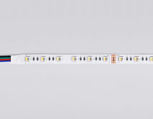 Светодиодная лента 24В 5050 60Led 10Вт/м Цветная RGB+W 3000K IP20 5м фото 8