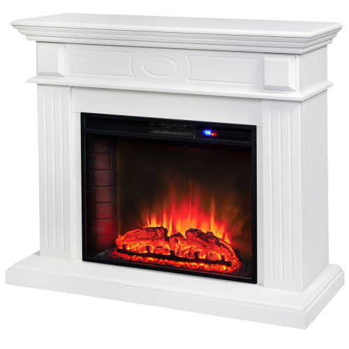 Электрокамин RealFlame Leda 24/25,5 WT белый матовый с очагом Sparta 25,5 LED фото 2 Электрокамин RealFlame Leda 24/25,5 WT белый матовый с очагом Sparta 25,5 LED фото 2