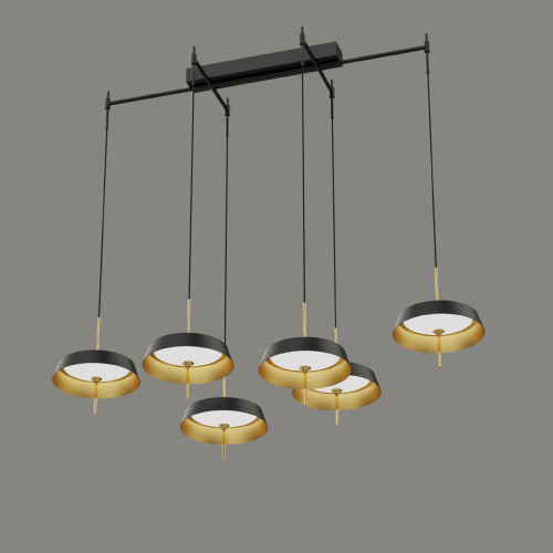 Подвесной светильник MD18001061-6B  black/gold фото 2