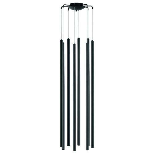 L8T747437 Люстра TUBO LED 40W 2400LM 25G ЧЕРНЫЙ 3000K (574737+747437 (8шт)