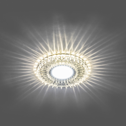Светильник встраиваемый с белой LED подсветкой Feron CD900 потолочный MR16 G5.3 белый фото 5