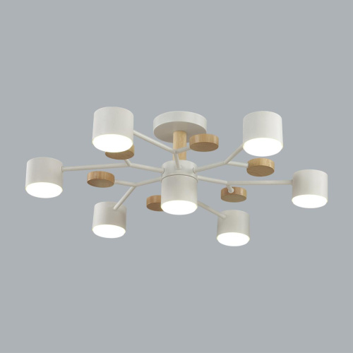 8195/7C COMFI LN26 336 белый, металл/дерево/пластик Потолочный светильник LED GX53 7*9W 220V RONDO фото 5 8195/7C COMFI LN26 336 белый, металл/дерево/пластик Потолочный светильник LED GX53 7*9W 220V RONDO фото 5