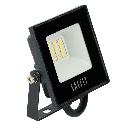 Светодиодный прожектор SAFFIT SFL90-10 IP65 10W 6400K черный фото 3