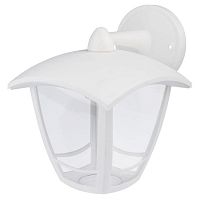 Садово-парковый светильник ЭРА «Дели 2» ДБУ 07-8-002 белый 4-гранный настенный IP44 светодиодный 8Вт 3000K Б0064269