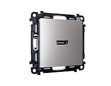 Комплект механизма розетки HDMI 2.0 AMBRELLA VOLT ALFA Сталь матовый 40V/500mA 2.0GHz 5-18Gbit/s QUANT (AP5140, VM222) MA514010