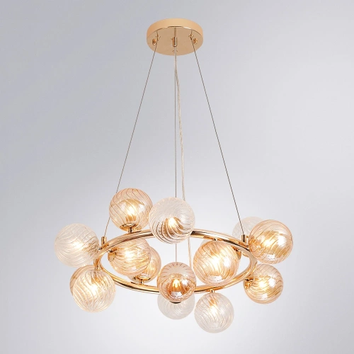 Подвесная люстра Arte Lamp ETEREO A5261LM-15GO фото 2 Подвесная люстра Arte Lamp ETEREO A5261LM-15GO фото 2