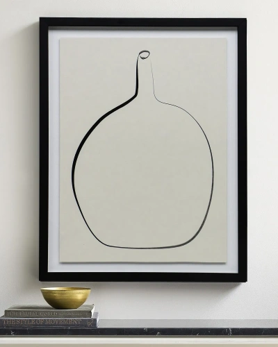 Постер "Drawing Vase" с чёрной рамой Постер "Drawing Vase" с чёрной рамой