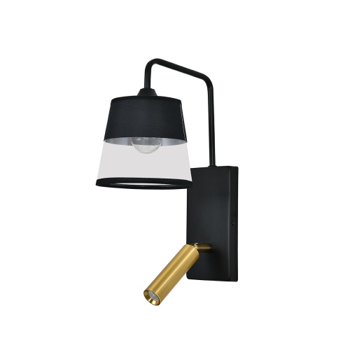 Настенный светильник Escada 598/1A E27*40W Black/Brass фото 2 Настенный светильник Escada 598/1A E27*40W Black/Brass фото 2