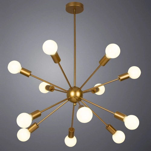 Люстра на штанге Arte Lamp ALASTOR A6702PL-12PB фото 2 Люстра на штанге Arte Lamp ALASTOR A6702PL-12PB фото 2