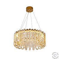 Люстра хрустальная подвесная золото LED 40Вт D60см Zortes Amanda ZRS.30514.21