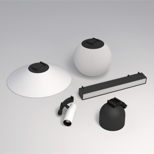 DK5574-BK Cветильник для трека-ремня Belty, серия Linear, со светодиодом, L323*W40*H45мм, 48V DC, 12W, RA90, 120°, 4000K, IP20, черный, алюминий фото 5