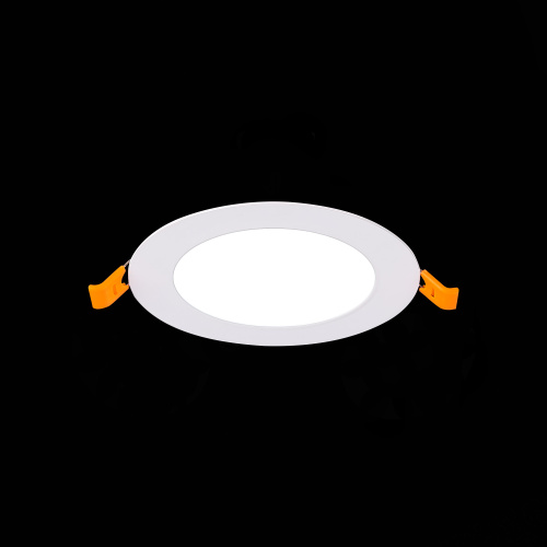 ST209.538.06 Св-к встр. Белый LED 1*6W 3000K 330Lm Ra80 110° IP20 D120xH8 90-265V Встраиваемые светильники