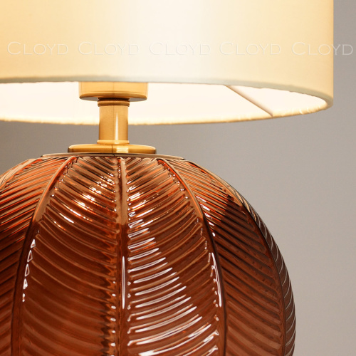 Настольная лампа Cloyd ARBUSS T1 / выс. 61 см - латунь - коричнев. стекло (арт.30119) фото 3