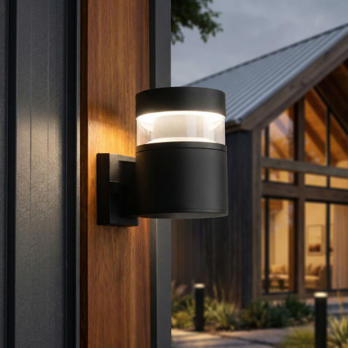 Уличный настенный светильник 1530 TECHNO LED 3000K чёрный 1530 TECHNO LED черный фото 2 Уличный настенный светильник 1530 TECHNO LED 3000K чёрный 1530 TECHNO LED черный фото 2