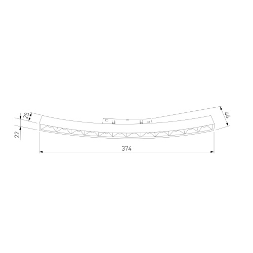 Slim Magnetic Трековый светильник для радиусного шинопровода 12W 4200K Intenso чёрный Ø 1200мм 85186/01 фото 4