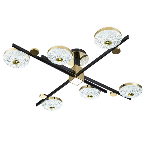Потолочный светильник Escada 10219/6 LED*78W Black/Gold фото 3 Потолочный светильник Escada 10219/6 LED*78W Black/Gold фото 3