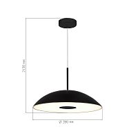 SL6128.403.01 Светильник подвесной ST-Luce Черный/Черный LED 1*24W 3000K LID