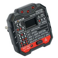 MTM HT106D Тестер розеток и УЗО, питание от сети 230V, черный