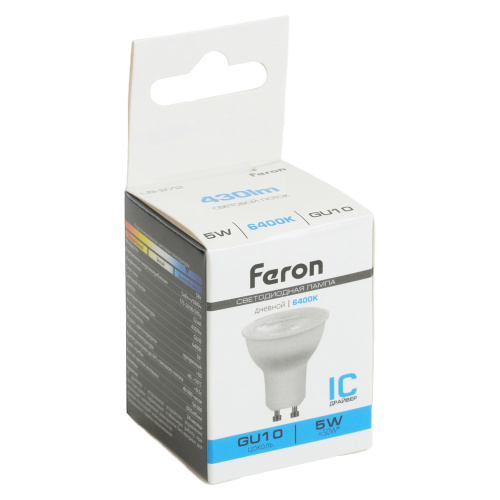 Лампа светодиодная Feron LB-272 MR11 GU10 5W 175-265V 6400K фото 4