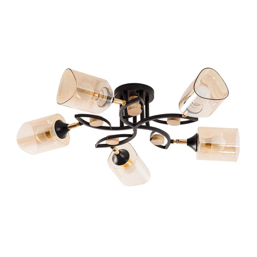 Потолочная люстра Arte Lamp GLAMORE A5076PL-5BK Потолочная люстра Arte Lamp GLAMORE A5076PL-5BK