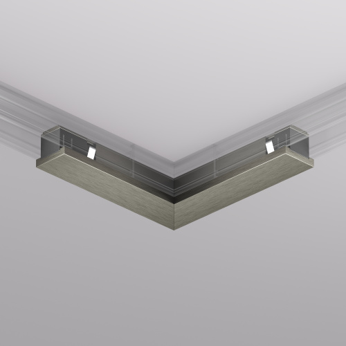 TR5723-DN Электрический коннектор для трека SHINE BASE 90° потолок-потолок, темный никель, алюминий фото 6