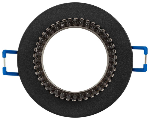 Светильник встраиваемый декоративный ЭРА DK109 BK/GR под лампу MR16 GU5.3 черный/серый Б0058420 фото 4