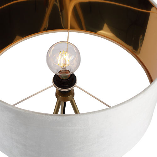 SL6242.505.01 Светильник напольный ST-Luce Золотистый/Белый E27 1*40W FUEGO фото 4