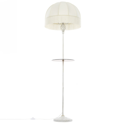 Citilux Базель CL407921T Торшер патина со столиком и бежевым абажуром фото 3 Citilux Базель CL407921T Торшер патина со столиком и бежевым абажуром фото 3