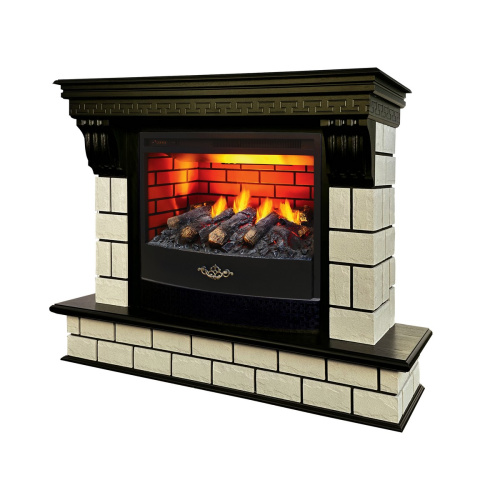 Электрокамин RealFlame Castle 25,5 AO античный дуб с очагом 3D Firestar 25,5 фото 2 Электрокамин RealFlame Castle 25,5 AO античный дуб с очагом 3D Firestar 25,5 фото 2