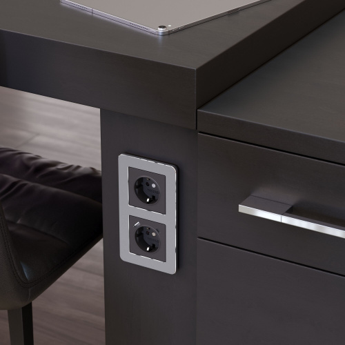 Рамка из металла на 2 поста Platinum алюминий W0022606 фото 5