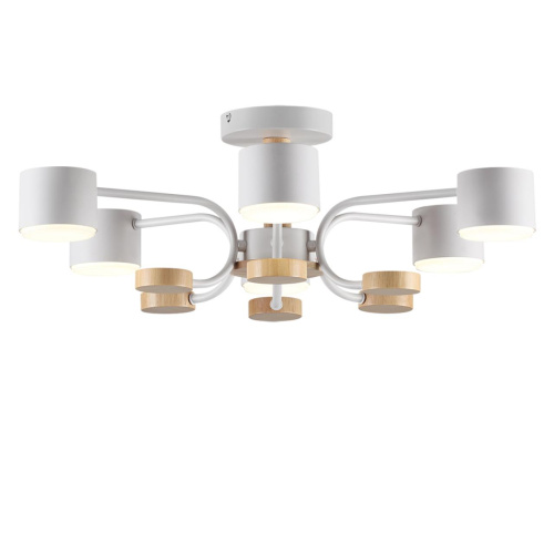 8231/6C COMFI LN26 336 белый, металл/дерево/пластик Светильник потолочный LED GX53 6*9W 220V RONDO фото 5