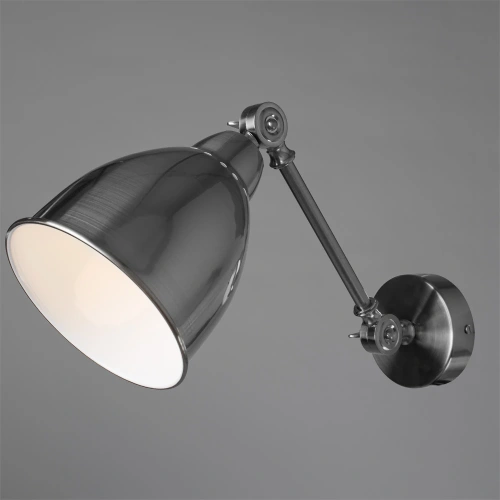 Бра Arte Lamp BRACCIO A2054AP-1SS фото 2 Бра Arte Lamp BRACCIO A2054AP-1SS фото 2
