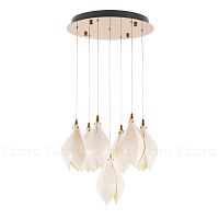 Люстра Cloyd MANGRA C7 / Ø39 см - керамика - золото (арт.10957)